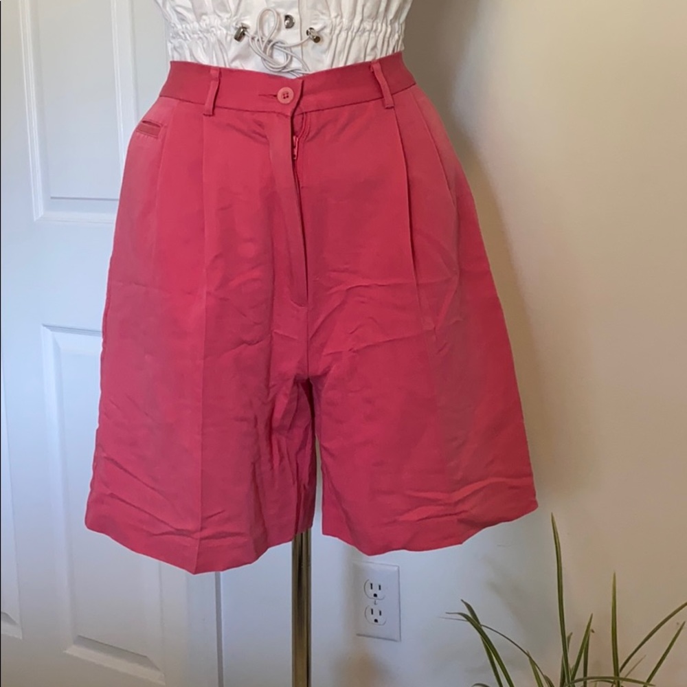 Pink high waisted shorts